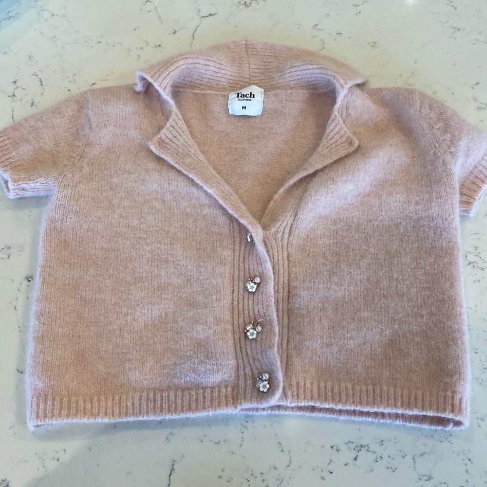 TACH baby pink princesscore sweater top